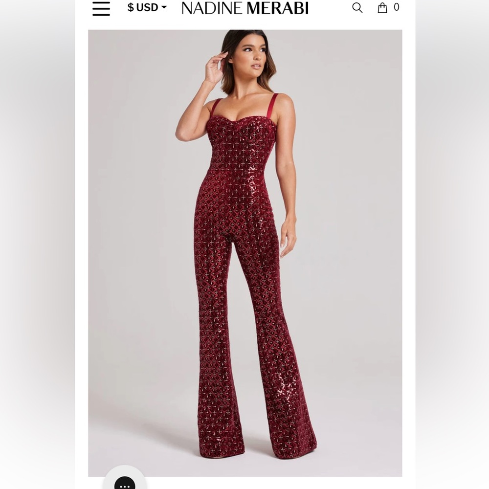 HAILEY RED JUMPSUIT